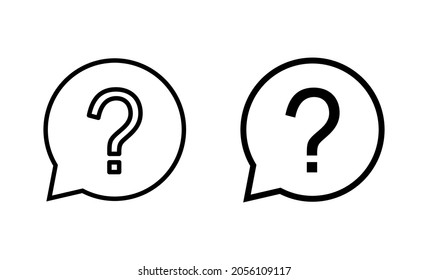 Question icons set. question mark sign and symbol