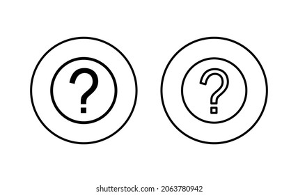 Juego de iconos de preguntas. signo de marca de interrogación y símbolo