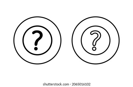 Question icons set. question mark sign and symbol