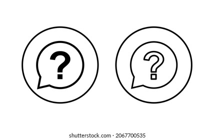 Fragesymbole gesetzt. Fragezeichen-Zeichen und -Symbol