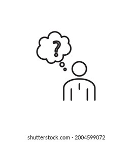 Question icons symbol vector elements for infographic web