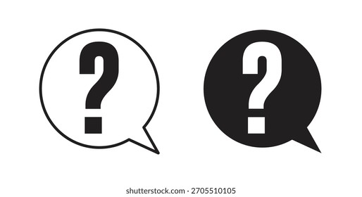 Iconos de pregunta para el uso Diseño web, logotipo. Ilustración de símbolo.