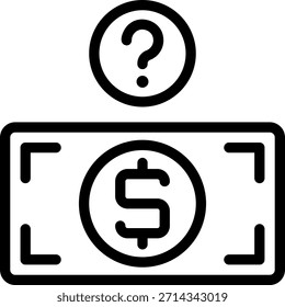 question line icon illustration vector