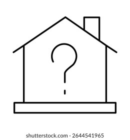 Question Line Icon. Question Mark, Thinking, Asking, Answer, Help Editable Stroke Vector Illustration