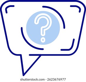 Question Line vector Icon Design