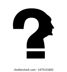 question logo illustration design template