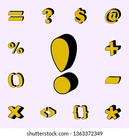 question mark, 3D icon. 3D words icons universal set for web and mobile