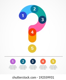 Question Mark Abstract Background Infographic