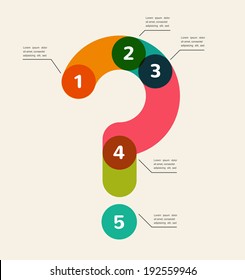 Question Mark Abstract Background Infographic