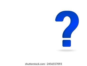 Question Mark. Question and Answer Concept. Vector Illustration. 