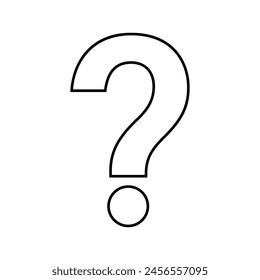 Question Mark. Question and Answer Concept. Vector Illustration. 