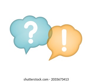 Question mark. Answer sign. Speech bubble.  FAQ sign. Vector illustration. Eps 10.