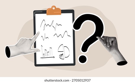 question mark. question. ask. collage with a question mark. ask something. unclear question. doodle style. clarification. answers to questions. vector. people. human hand.