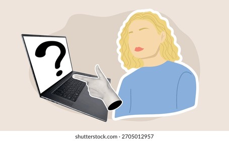 question mark. question. ask. collage with a question mark. ask something. unclear question. doodle style. clarification. answers to questions. vector. people. human hand.