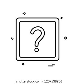 question mark ask icon vector design