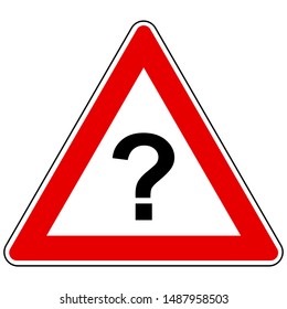 Question mark and attention sign