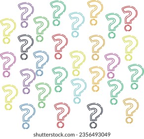 question mark and question background vector