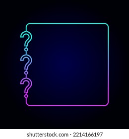 Question mark background vector design. Suitable for quiz, question background