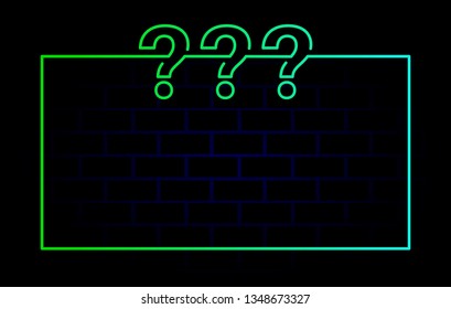 Question mark background vector template. This background is suitable for quiz, question.