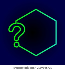 Question mark background vector template. This background is suitable for quiz, question