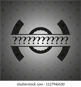 Question Mark black emblem