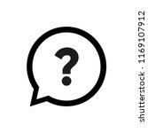 Question Mark in Bubble Icon Vector