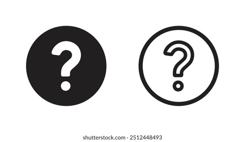 Question Mark in Bubble Icon Vector. question icon vector