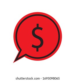 Question mark bubble icon,flat design illustration