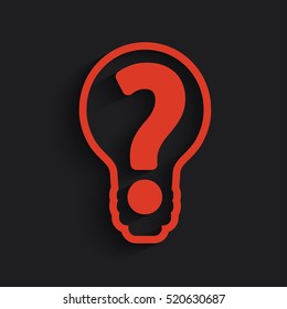 question mark bulb