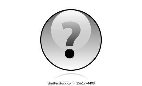 Question mark button vector design