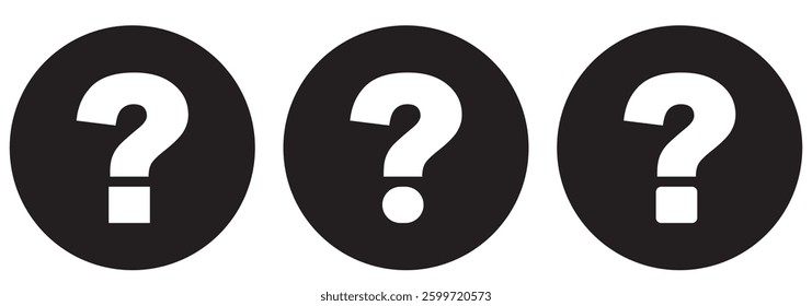 Question mark Button vector icon isolated on transparent background, Question mark Button logo design . 1176