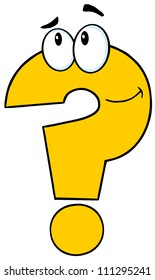 Question Mark Cartoon Character