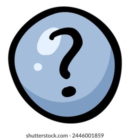 Question Mark Circle Doodle Icon