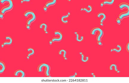 Question mark colorful vector design