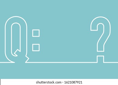 question mark concept background mock up vector illustration