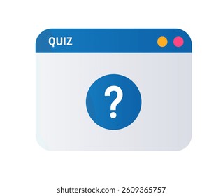 Question mark copy space background. Quiz banner template.