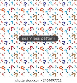 question mark design background with seamless patern style
