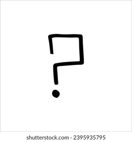 question mark doodle, draw, hand, drawn, icon