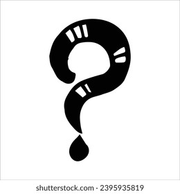 question mark doodle, draw, hand, drawn, icon