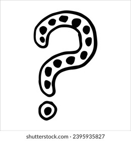 question mark doodle, draw, hand, drawn, icon