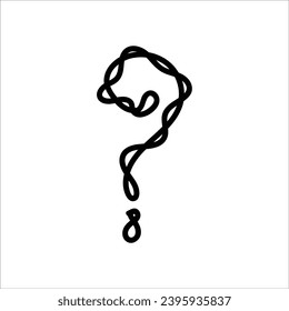 question mark doodle, draw, hand, drawn, icon