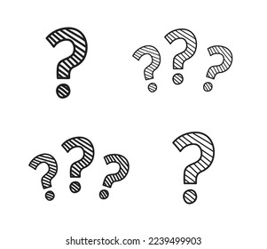 question mark doubt symbol doodle