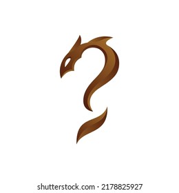 Question Mark + Dragon Logo, minimalist and modern - Powered by Shutterstock - Get 15% off with code: PIKWIZARD15