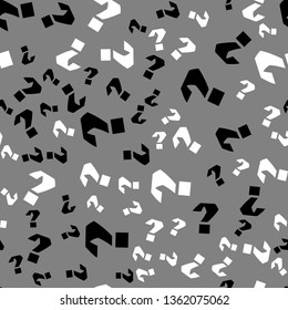 Question mark education, school concept. Seamless vector EPS 10 pattern. Flat style