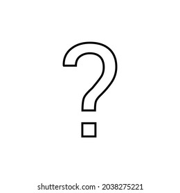 Question mark in English grammar vector illustration