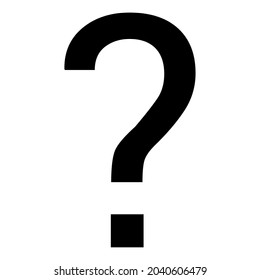 Question mark in English grammar vector illustration