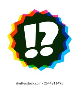 Question mark and exclamation mark