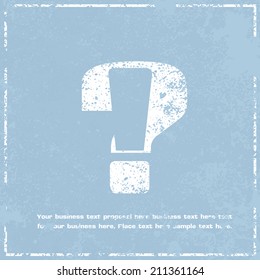 question mark and exclamation symbol design, vector illustration