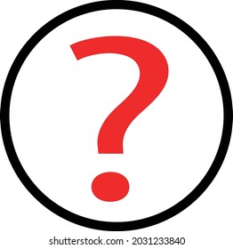Question Mark FAQ Information Help button icon in vector