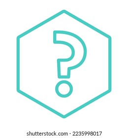 Question mark, FAQ sign, Help symbol, vector mark symbols light blue style. Isolated icon.